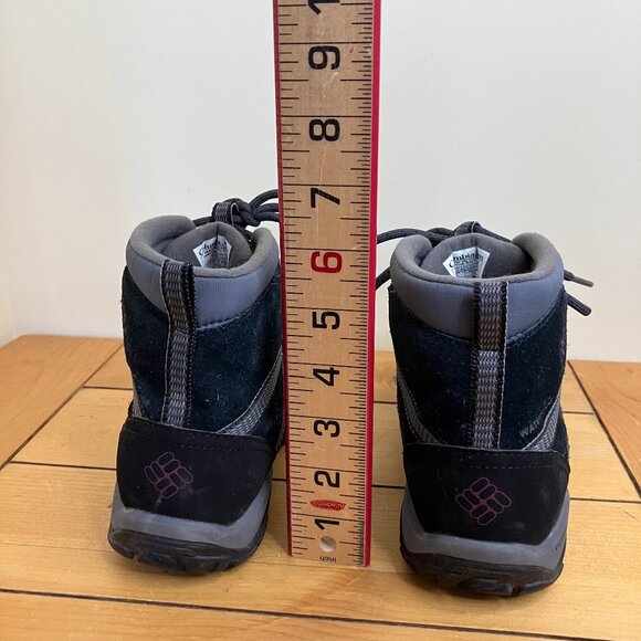 Columbia Waterproof Suede Hiking Boots OmniGrip Techlite Soles Blue Women's US 7 - Picture 4 of 6